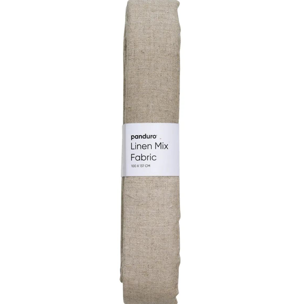 Afklippet stofstykke af hørmix 100×137 cm naturfarvet