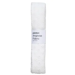 Afklippet stofstykke broderet 100×70 cm cirkelmønster med hul, 160 g/m²