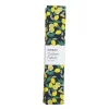 Afklippet stofstykke 100×70 cm – citroner og blade