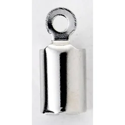 Afslutningshylster 4 mm sølvf.
