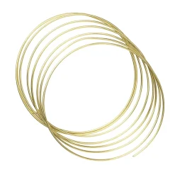 Aluminiumstråd messingfarvet, længde 3 meter, Ø 2,5 mm