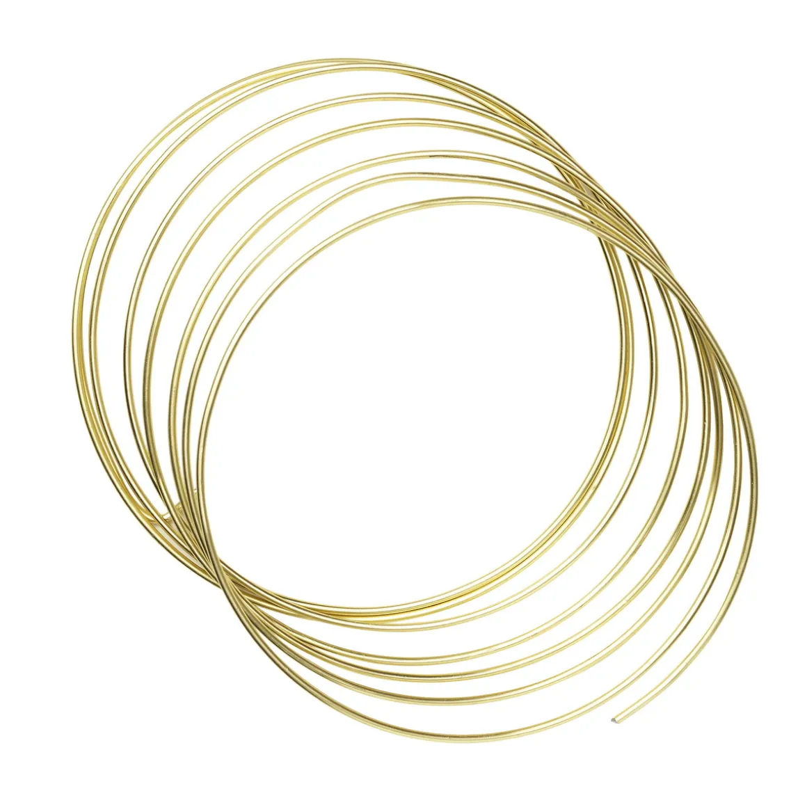 Aluminiumstråd messingfarvet, længde 3 meter, Ø 2,5 mm