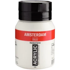 Amsterdam Acrylic akrylfarve 500 ml Titanium White 105