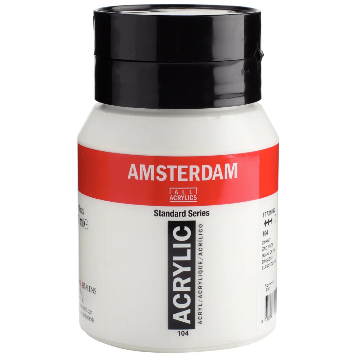 Amsterdam Acrylic akrylfarve 500 ml Zinc White 104