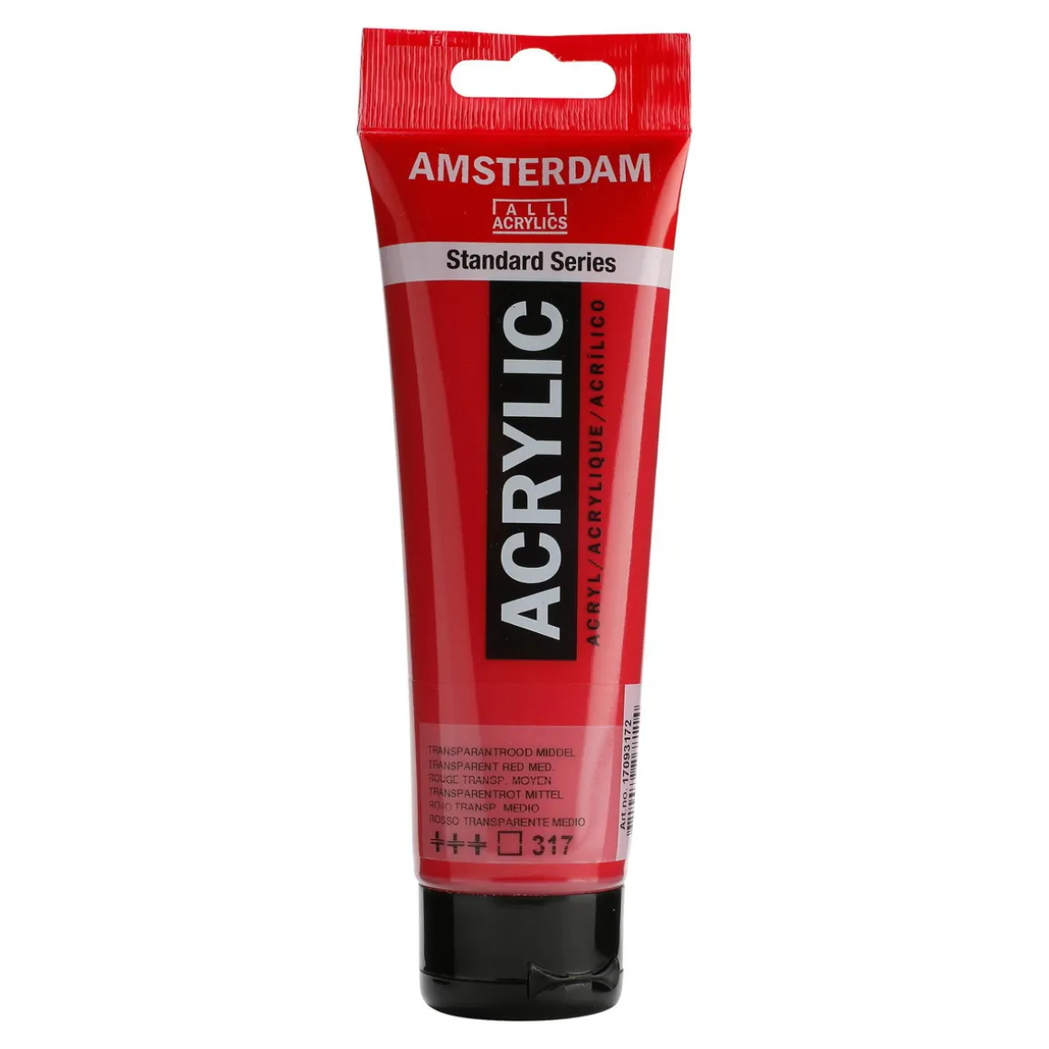Amsterdam Acrylic akrylfarve 120 ml Transparent Red Medium 317
