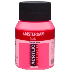 Amsterdam Acrylic akrylfarve 500 ml Reflex Rose 384 UV, UV-farve
