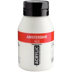 Amsterdam akrylfarve 1000 ml Titanium White - 105