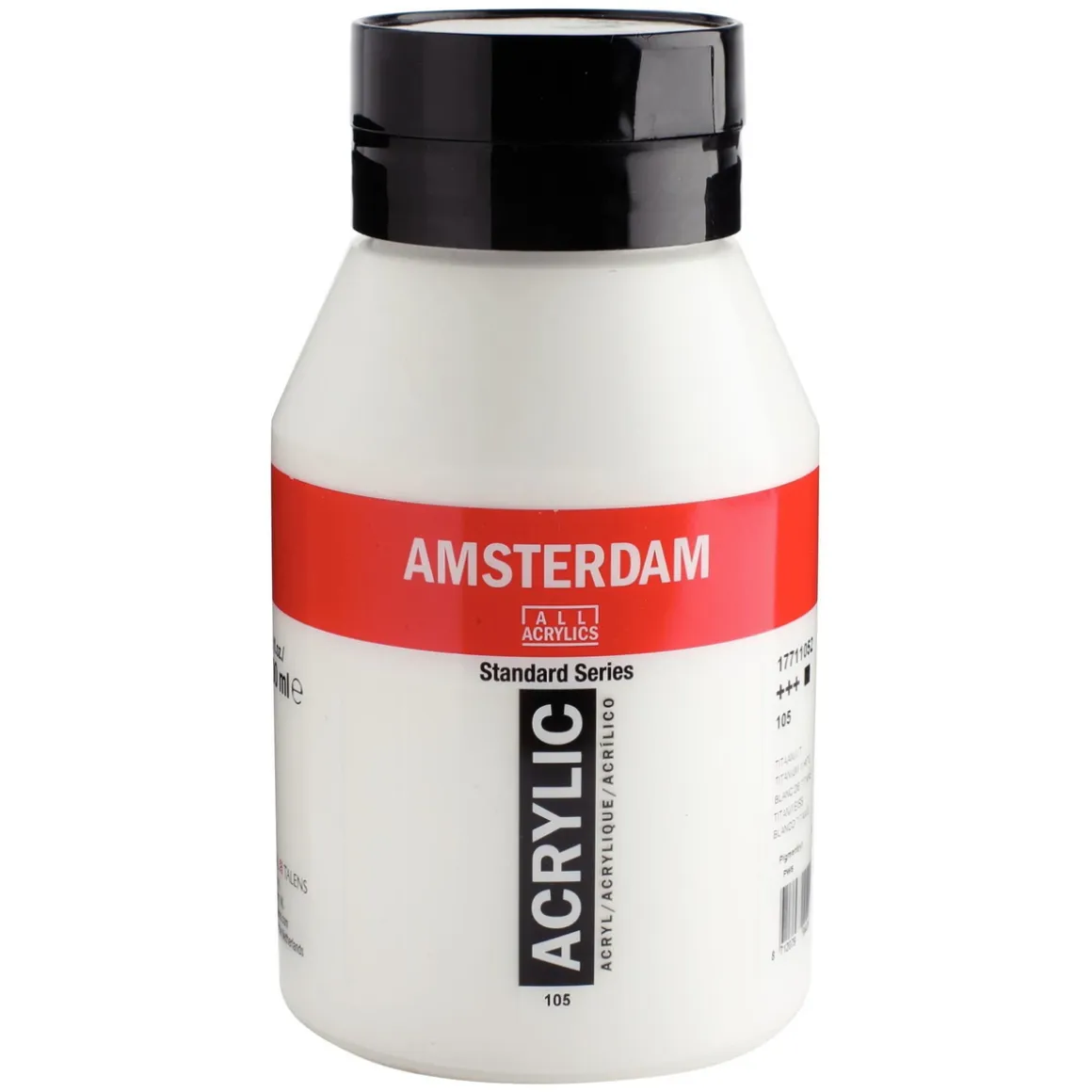 Amsterdam akrylfarve 1000 ml Titanium White - 105