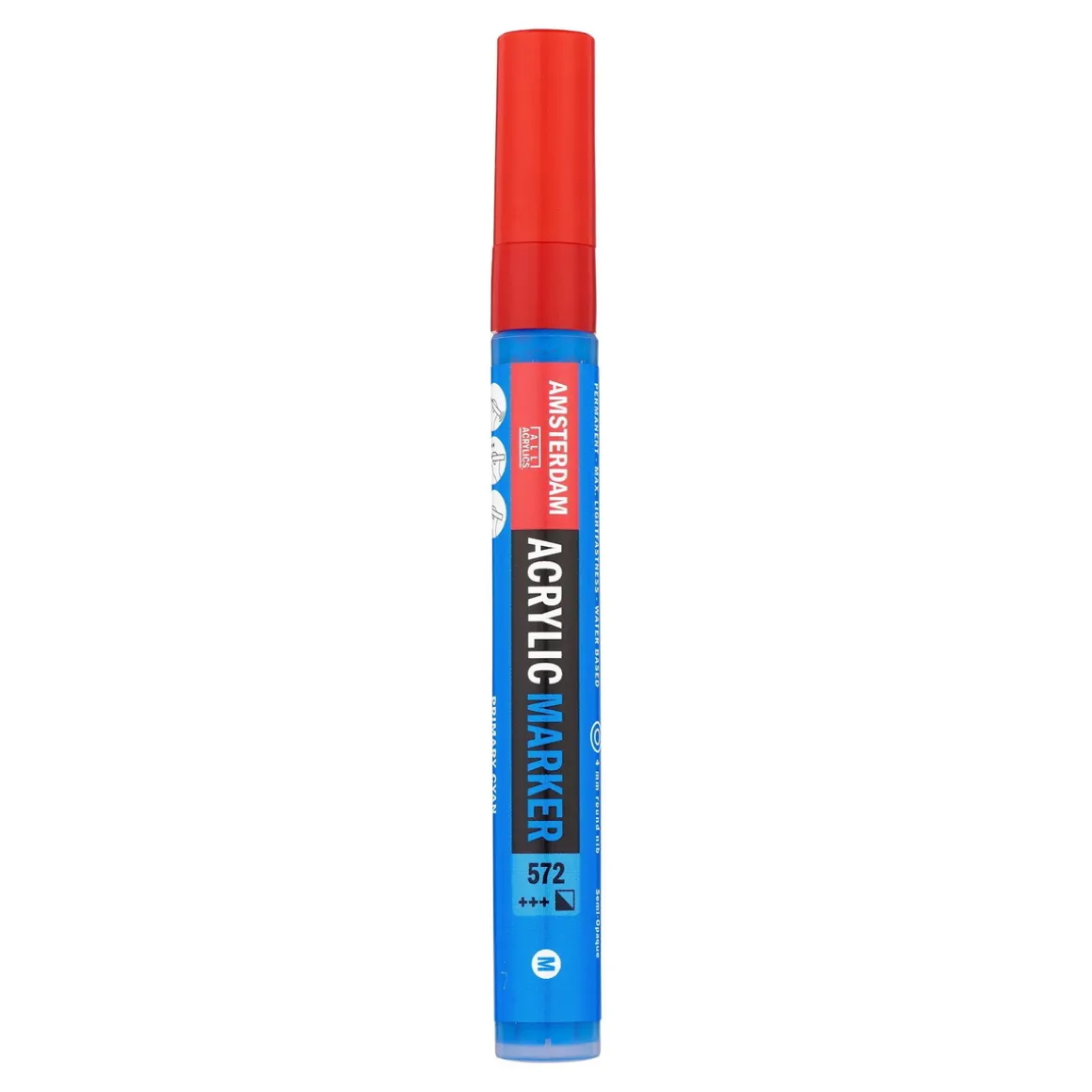 Amsterdam akrylmarker 4 mm Primary Cyan - 572
