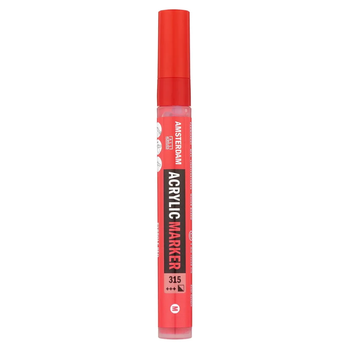 Amsterdam akrylmarker 4 mm Pyrrole Red - 315