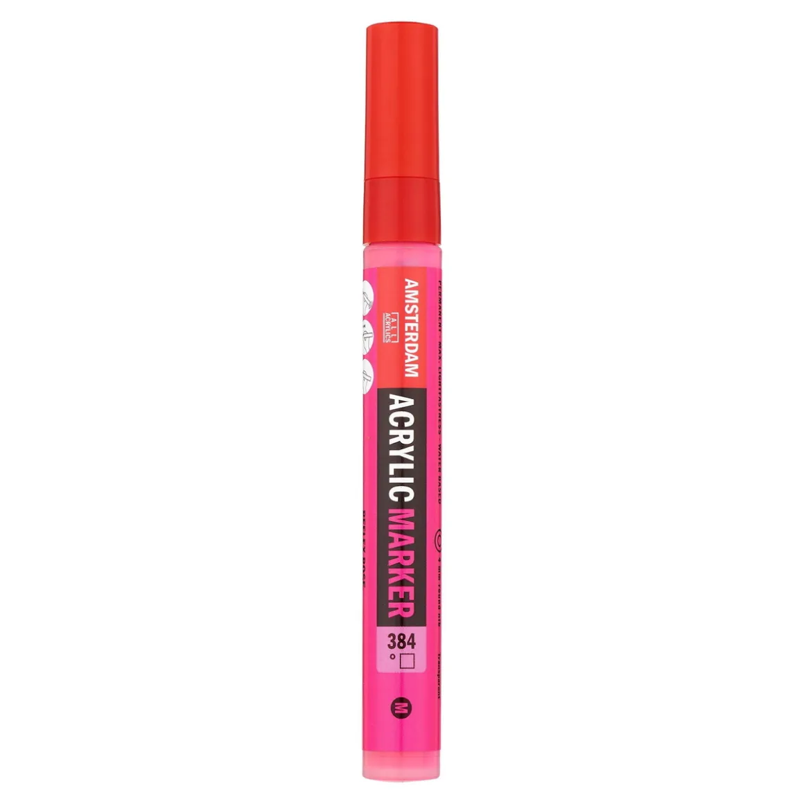 Amsterdam akrylmarker 4 mm Reflex Rose - 384 – UV, UV-farve