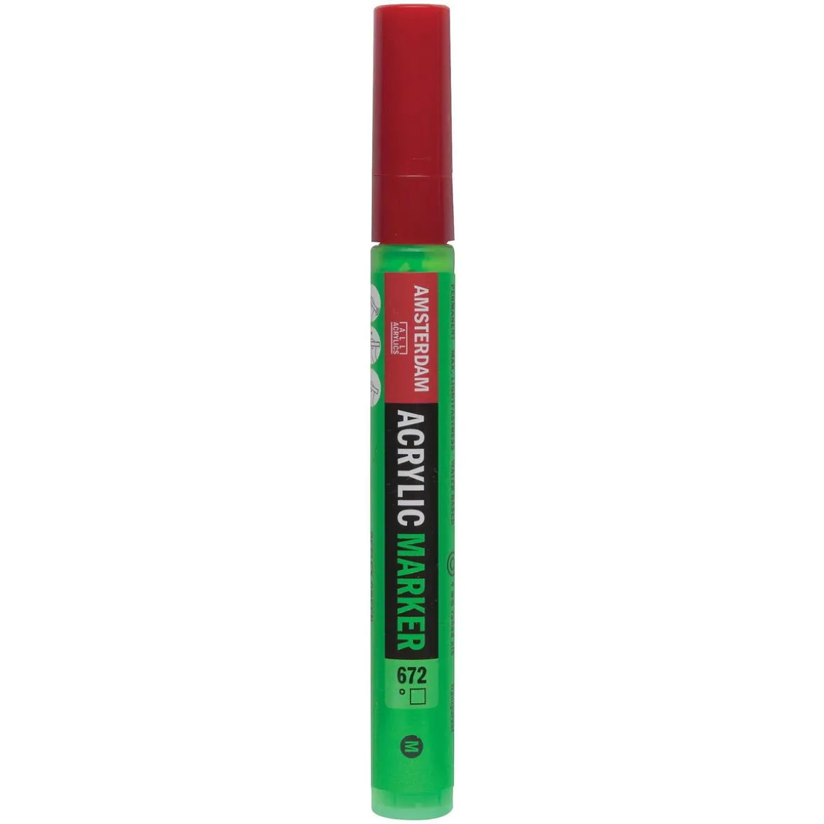 Amsterdam akrylmarker 4 mm Reflex Green - 672 – UV, UV-farve