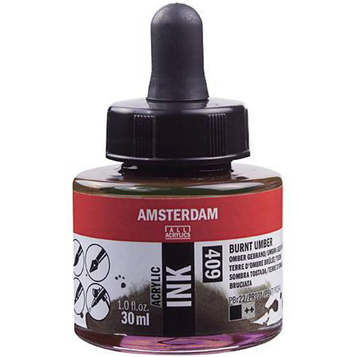 Amsterdam Ink Burnt Umber 30ml