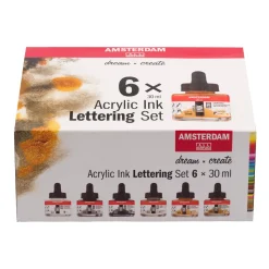 Amsterdam Ink Lettering Set 6p