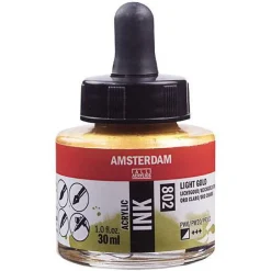 Amsterdam Ink Light Gold 30ml