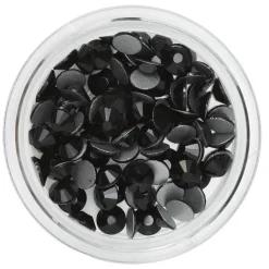 Ansigtsperler/hudperler til kosmetisk brug – Onyx, ca. 100 stk.