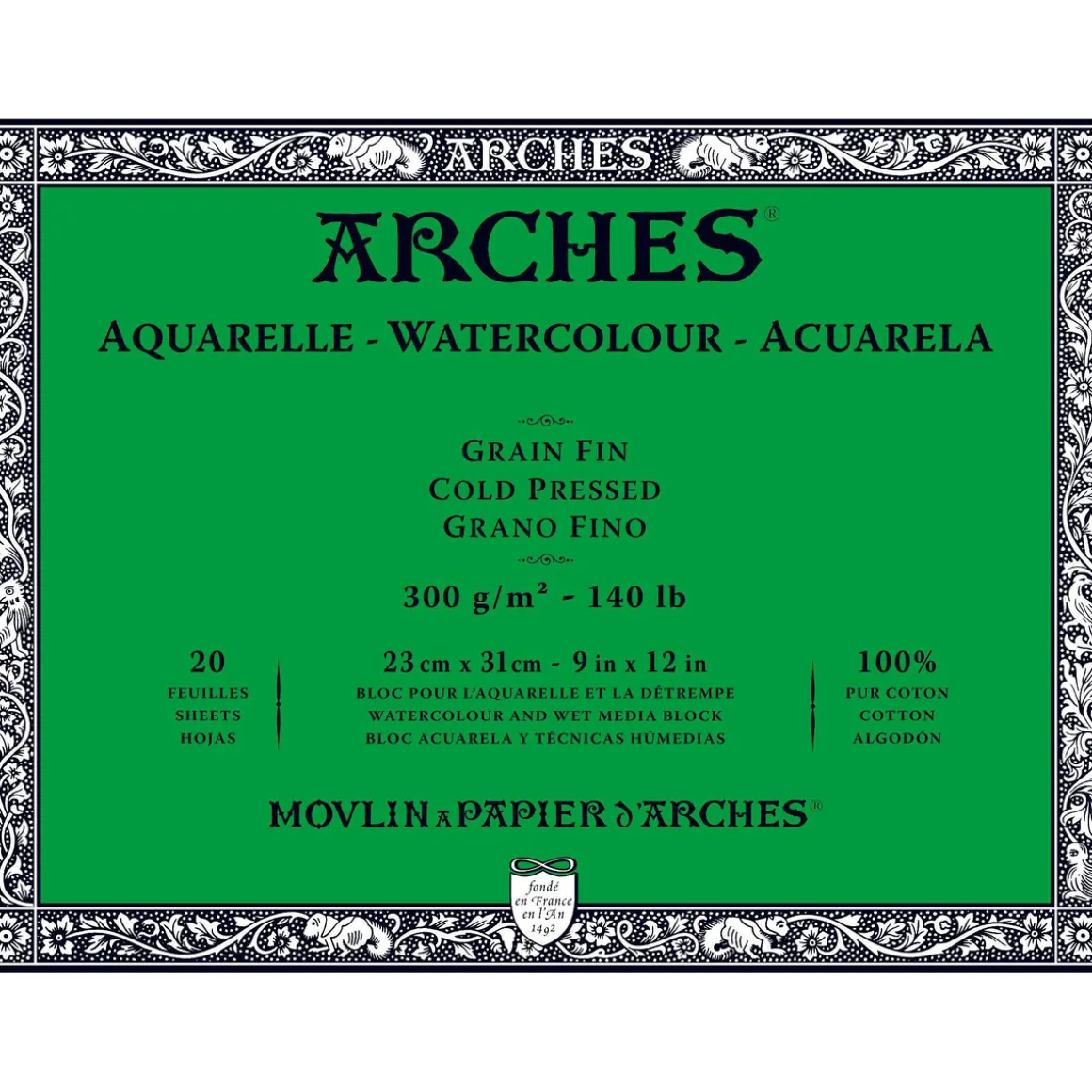Arches akv.blok GF 23×31 300 g