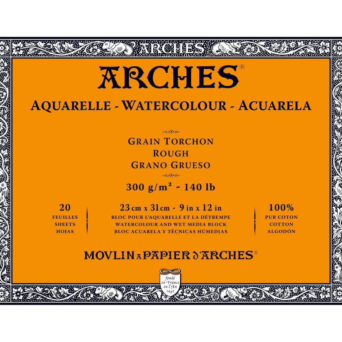 Arches akv.blok GT 23×31 300 g