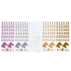 5 ark med glitrende stickers til alle, der elsker kæpheste og Hobby Horse!