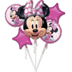 Ballonbuket Minnie – 53×66 cm stor Minnie Mouse og 4 mindre balloner
