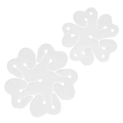 Ballonclips blomst 6 stk. Skab smukke blomster af balloner! Ø6 cm / Ø8 cm