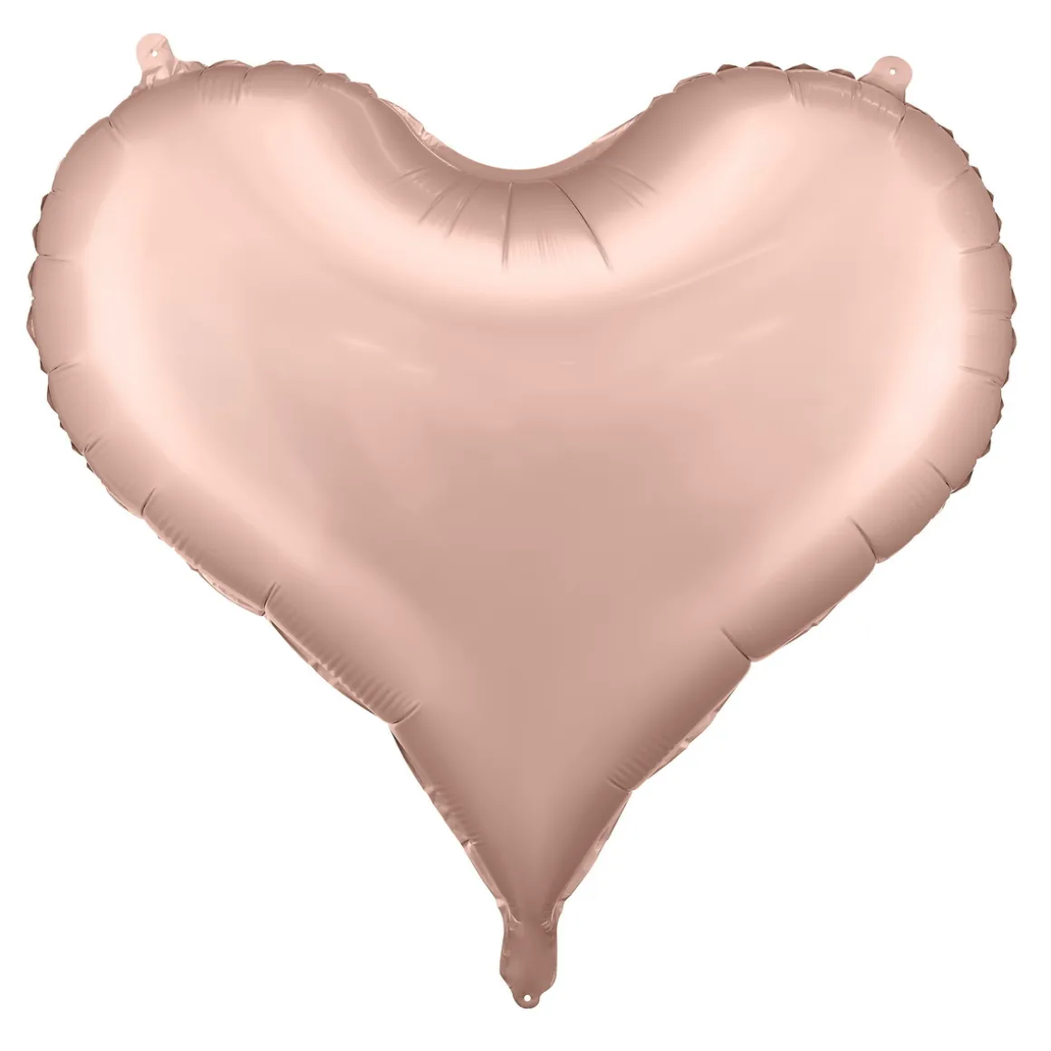 Ballon 61×53 cm – roséfarvet hjerte, perfekt til valentinsdag