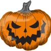 Ballon med et stort, væmmeligt græskar 73×68 cm – perfekt til halloween-festen