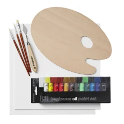 Beginners Oil Paint Kit, alt til nybegynderen, som vil begynde at male med oliefarve