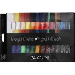 Beginners Oil Paint, oliefarver til nybegyndere 24×12 ml