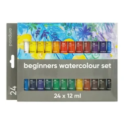 Beginners Watercolour, akvarelfarver til nybegyndere 24×12 ml