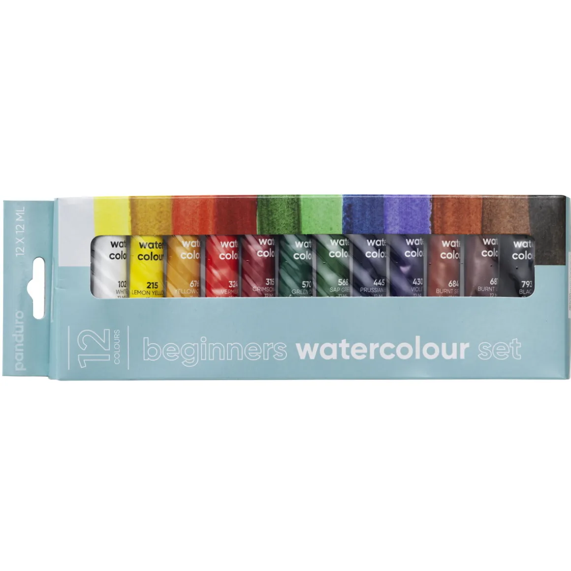Beginners Watercolour, akvarelfarver til nybegyndere 12×12 ml