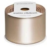 Beige satinbånd – 40 mm bredt og 8 meter langt