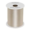 Beige satinbånd – 73 mm bredt og 5 meter langt