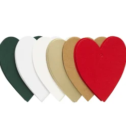 Big Pack Tags hjerter 48 stk. – juletema