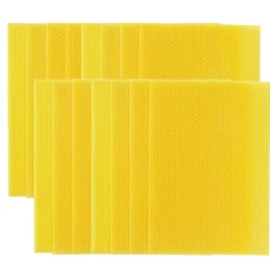 Bivoksplader til lysfremstilling, 15 stk. gule ark – 19,5×34 cm
