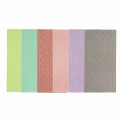 Bivoksplader til lysfremstilling, 6 stk. ark i lyse og livlige pastelfarver – 19,5×34 cm