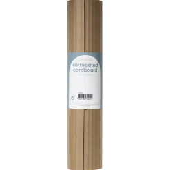 Bølgepap naturfarvet – 30×100 cm rulle