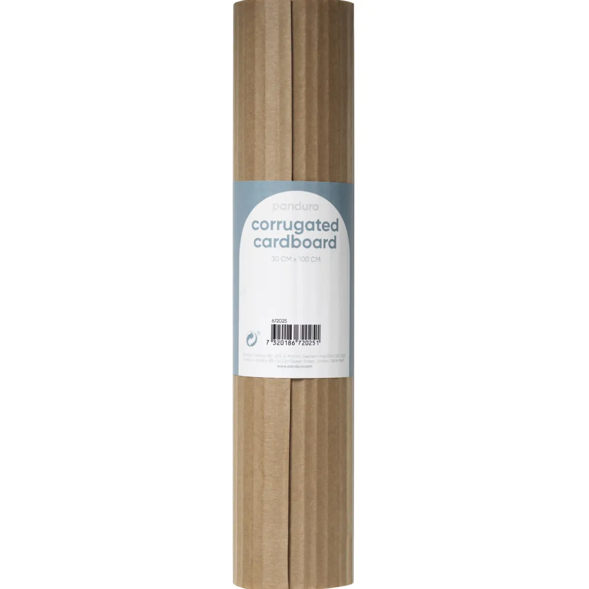 Bølgepap naturfarvet – 30×100 cm rulle