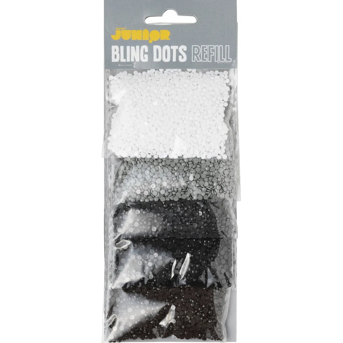 Bling Dots Refill Neutral Ø3 mm – 5 poser bling dots i neutrale farver