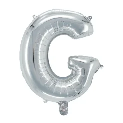 Bogstavballon G sølv 32 cm