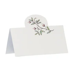 Bordkort med blomstermotiv, 24 stk. 100×50 mm, 250 g/m²