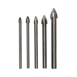 Bor/keramikbor til keramik og lertøj, 5 stk. Ø4, 5, 6, 8 og 10 mm