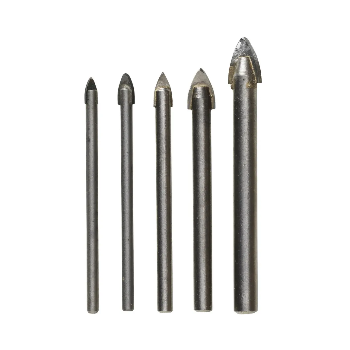 Bor/keramikbor til keramik og lertøj, 5 stk. Ø4, 5, 6, 8 og 10 mm