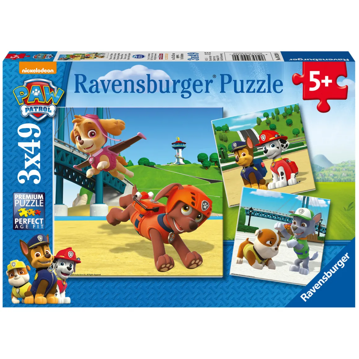Børnepuslespil 3x49 Paw Patrol