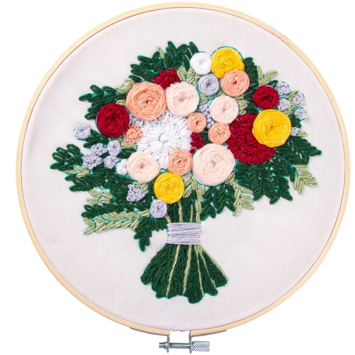 Broderikit blomsterbuket