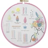Broderisæt Smukke sting og blomster Ø20 cm – alt til et lærerigt broderi!