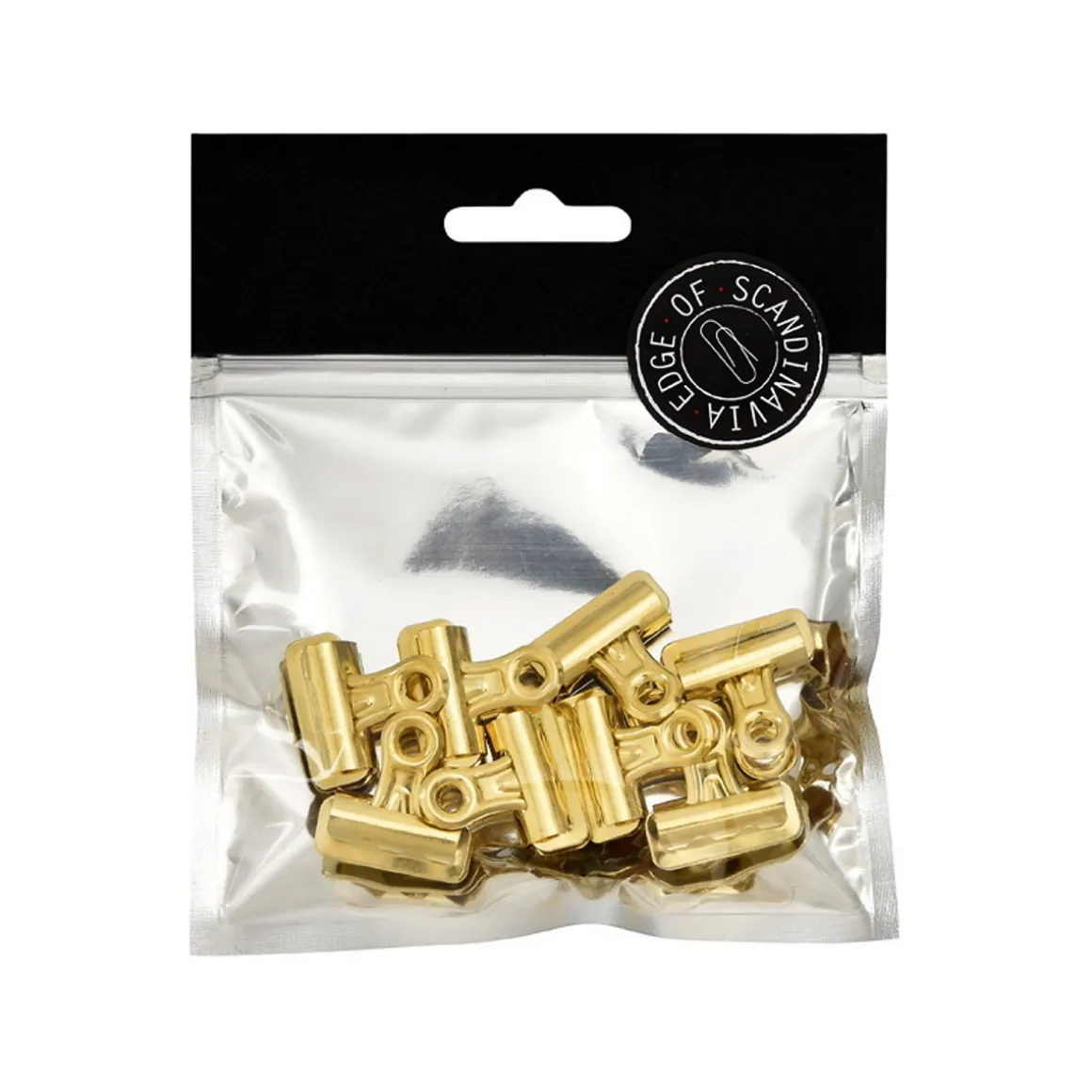 Bulldogklemmer guld 25 mm 8p