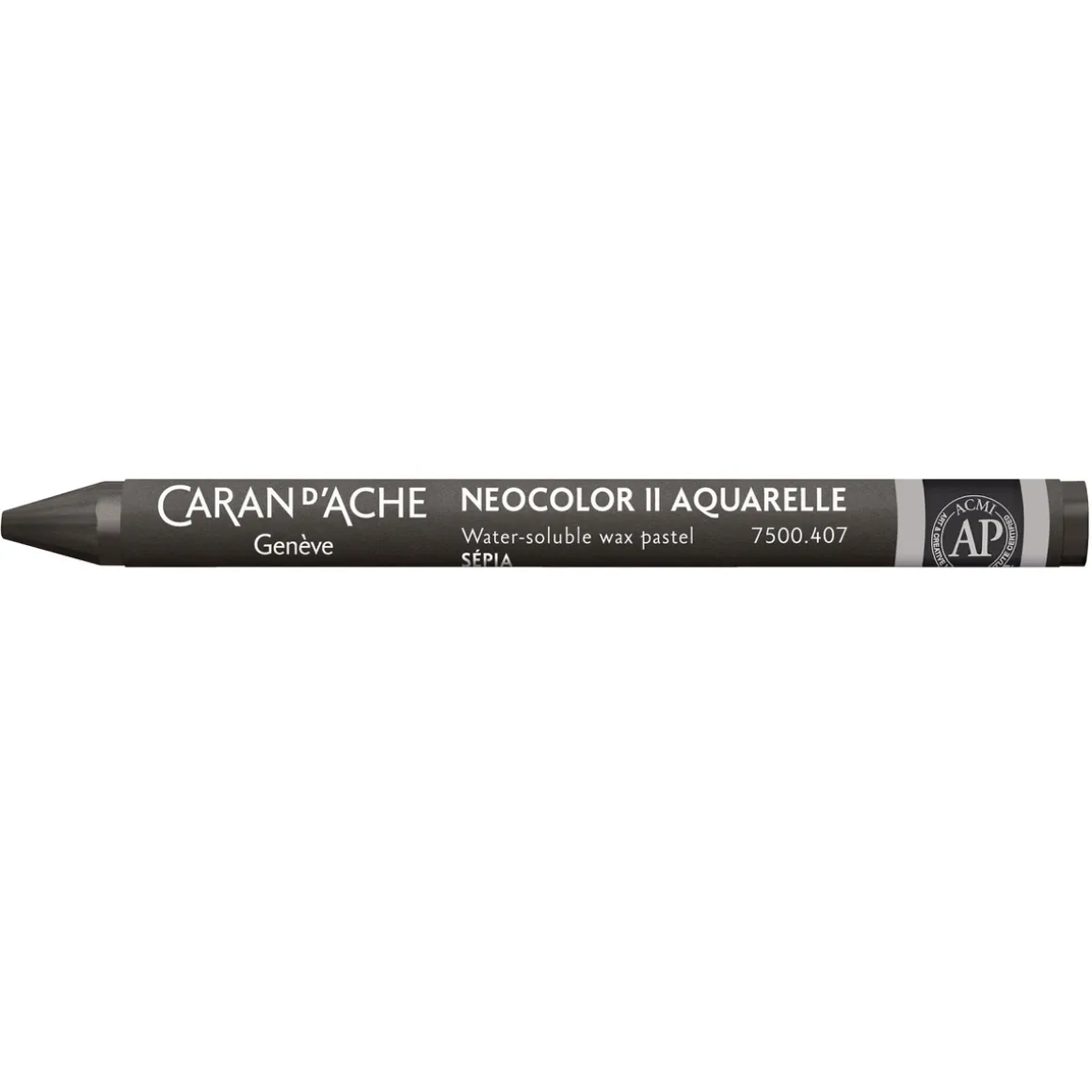 Caran d'Ache akvarelkridt Neocolor II 407 Sepia