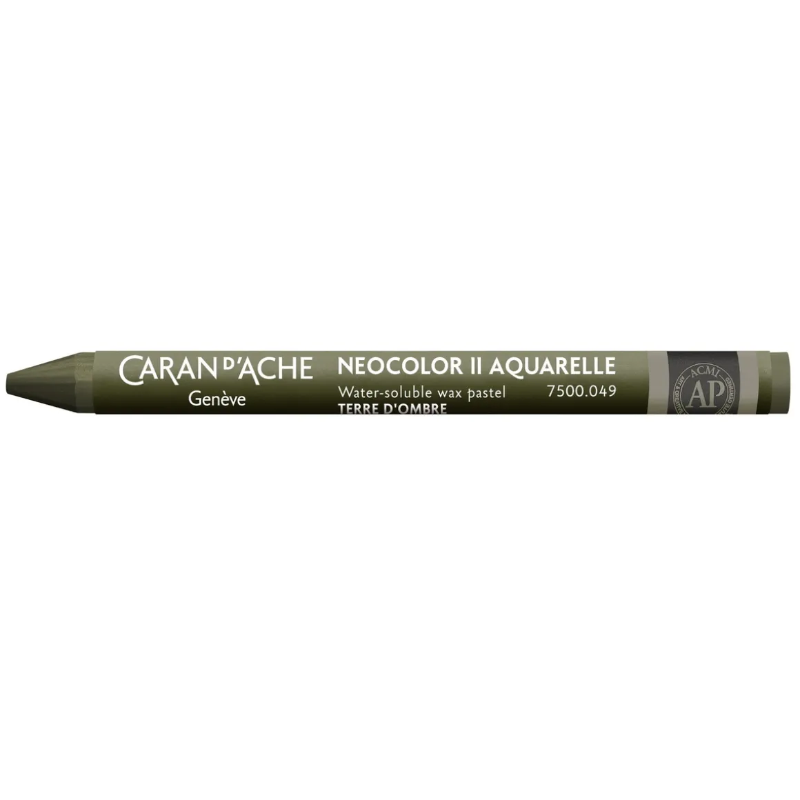 Caran d'Ache akvarelkridt Neocolor II 049 Raw Umber