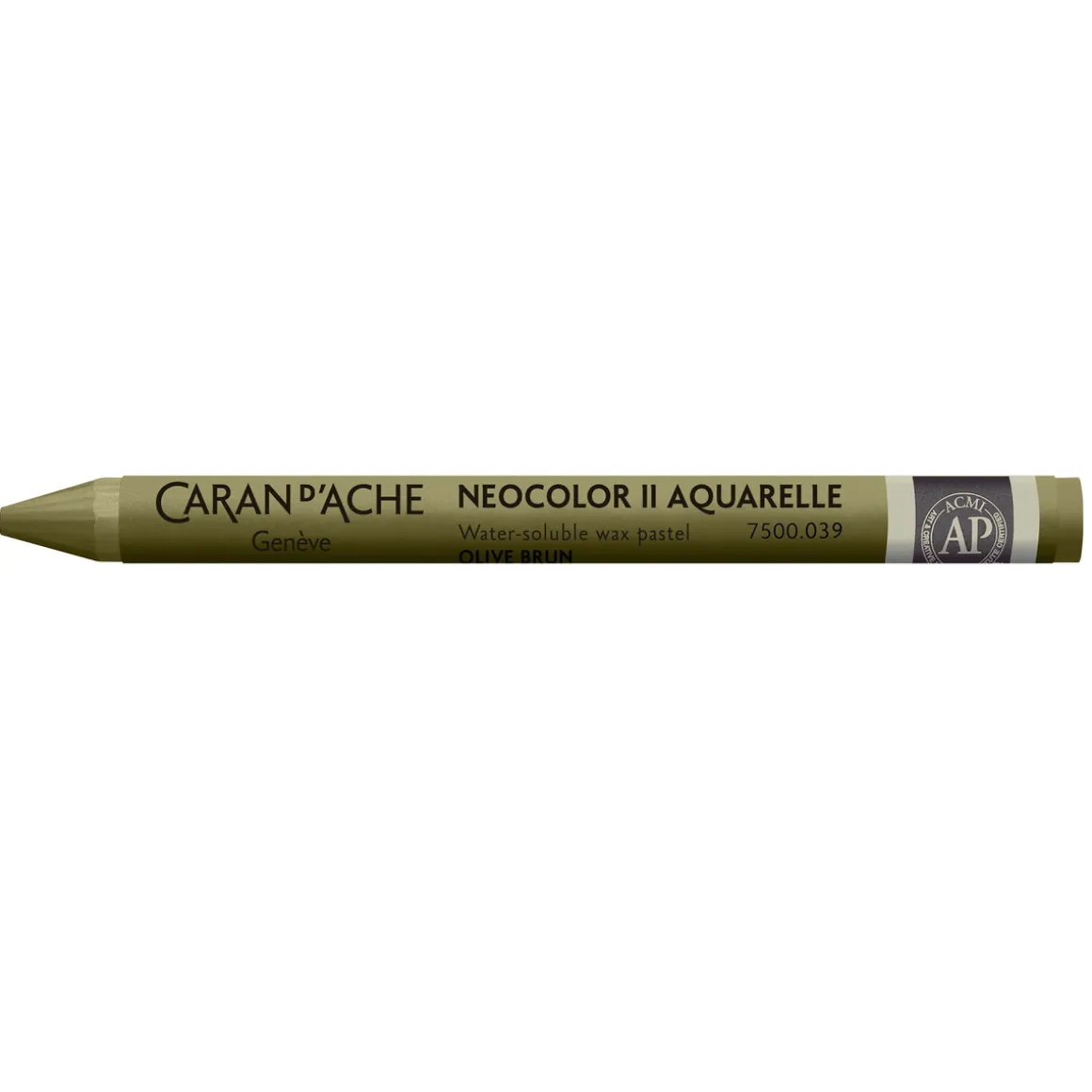 Caran d'Ache akvarelkridt Neocolor II 039 Olive Brown
